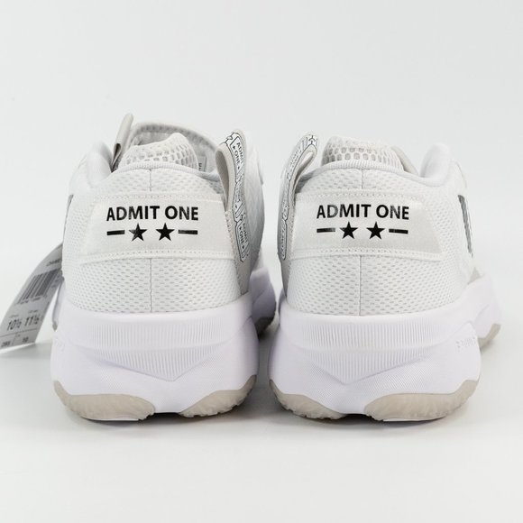 Adidas Dame 8 'Admit One - Cloud White' GY6462 Basketball Sneakers size 10.5 - Picture 7 of 10